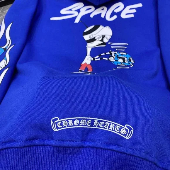 Chrome Hearts MattyBoy Blue Graphic Hoodie - Picture 7 of 8